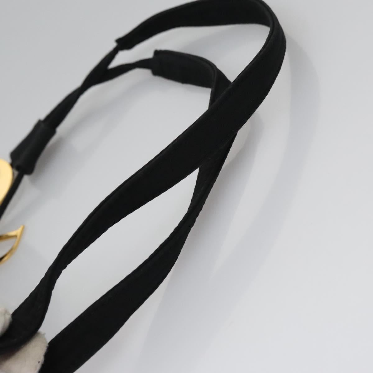 Christian Dior Lady Dior Backpack Nylon Black Gold Auth 113919