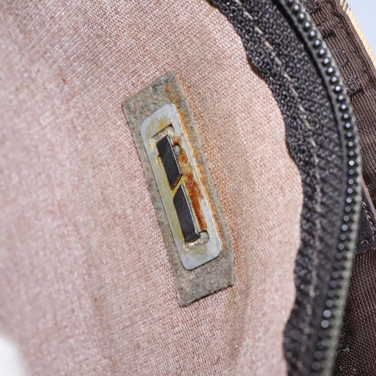 BURBERRY Nova Check Shoulder Bag PVC Beige Brown Auth 113921