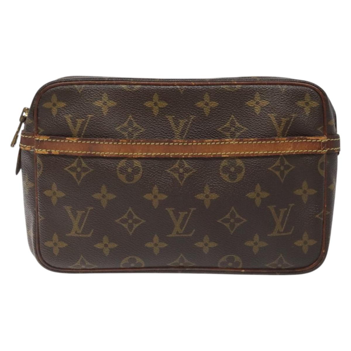 LOUIS VUITTON Monogram Compiegne 23 Clutch Bag M51847 LV Auth 113954