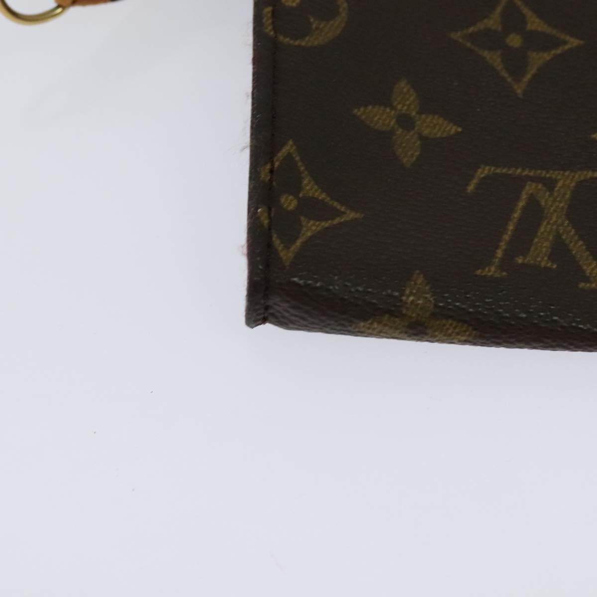 LOUIS VUITTON Monogram Bucket PM Accessory Pouch LV Auth 114014