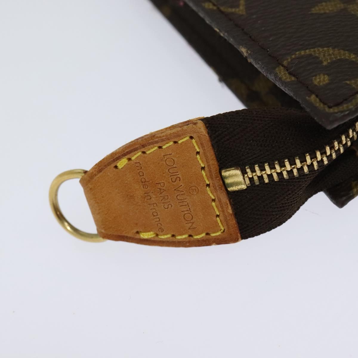 LOUIS VUITTON Monogram Bucket PM Accessory Pouch LV Auth 114014