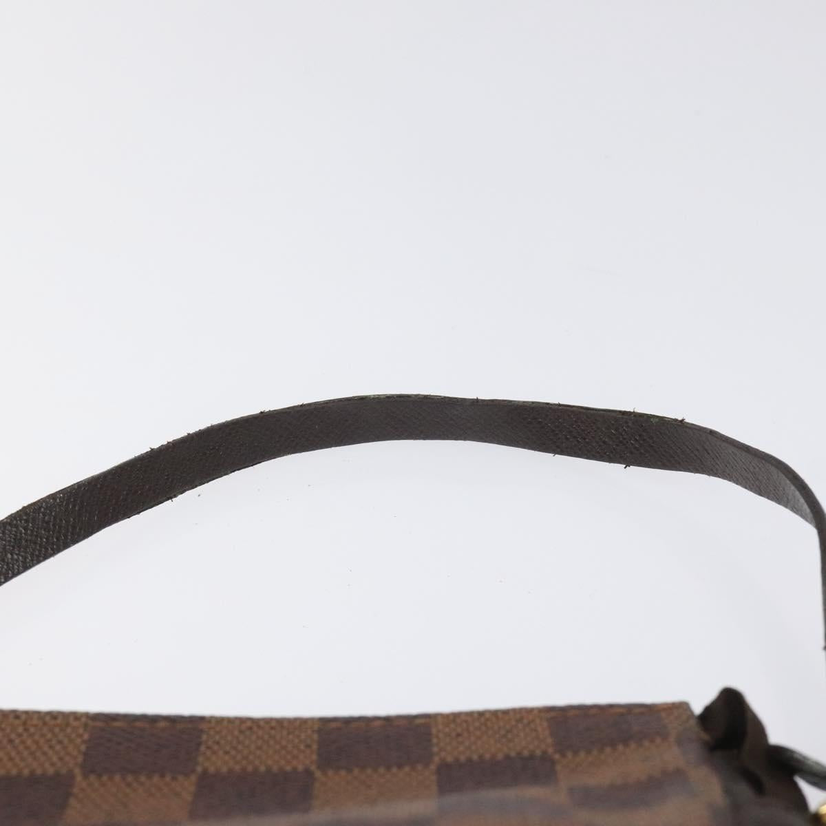 LOUIS VUITTON Damier Ebene Trousse makeup Pouch N51982 LV Auth 114084