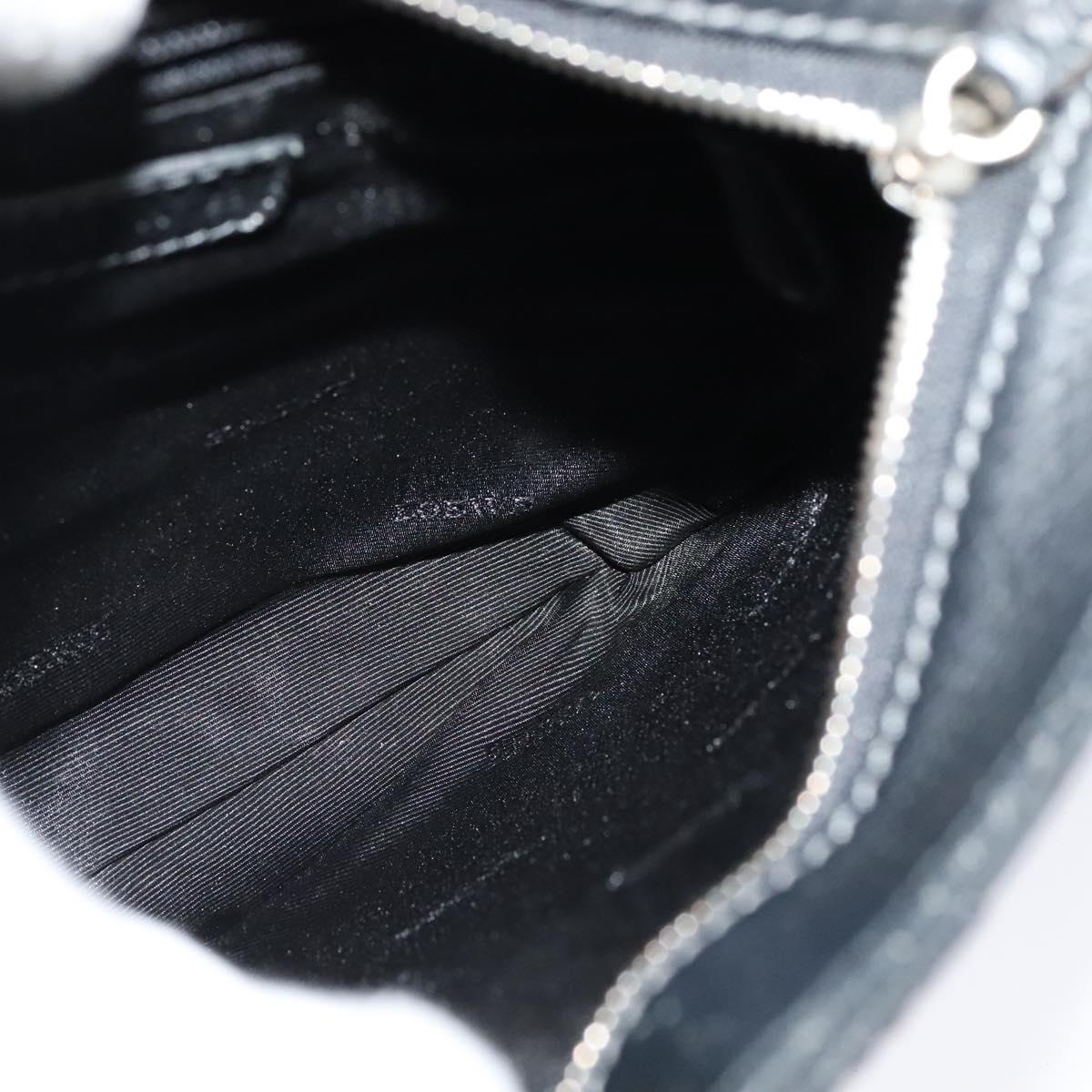 LOEWE Shoulder Bag Leather Black Auth 114108