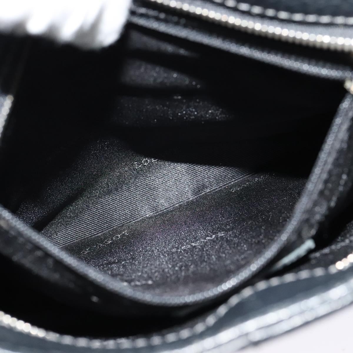 LOEWE Shoulder Bag Leather Black Auth 114108