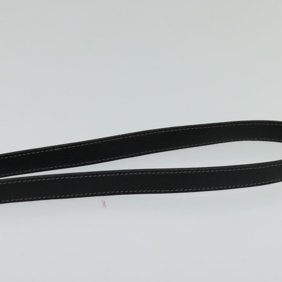 LOEWE Shoulder Bag Leather Black Auth 114108