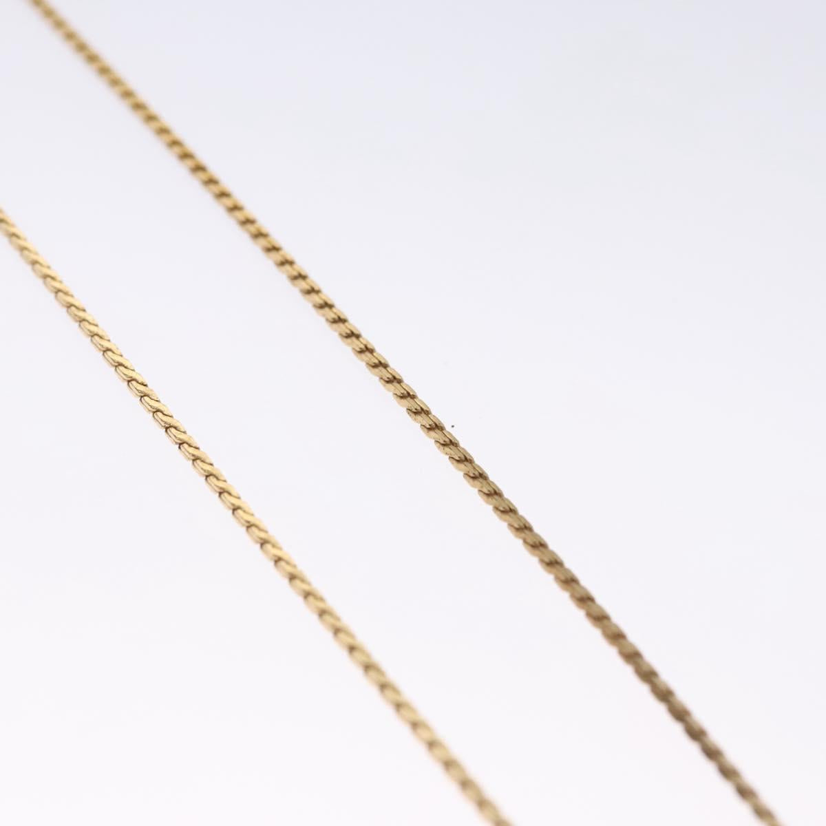 Christian Dior Necklace metal Gold Auth 114135