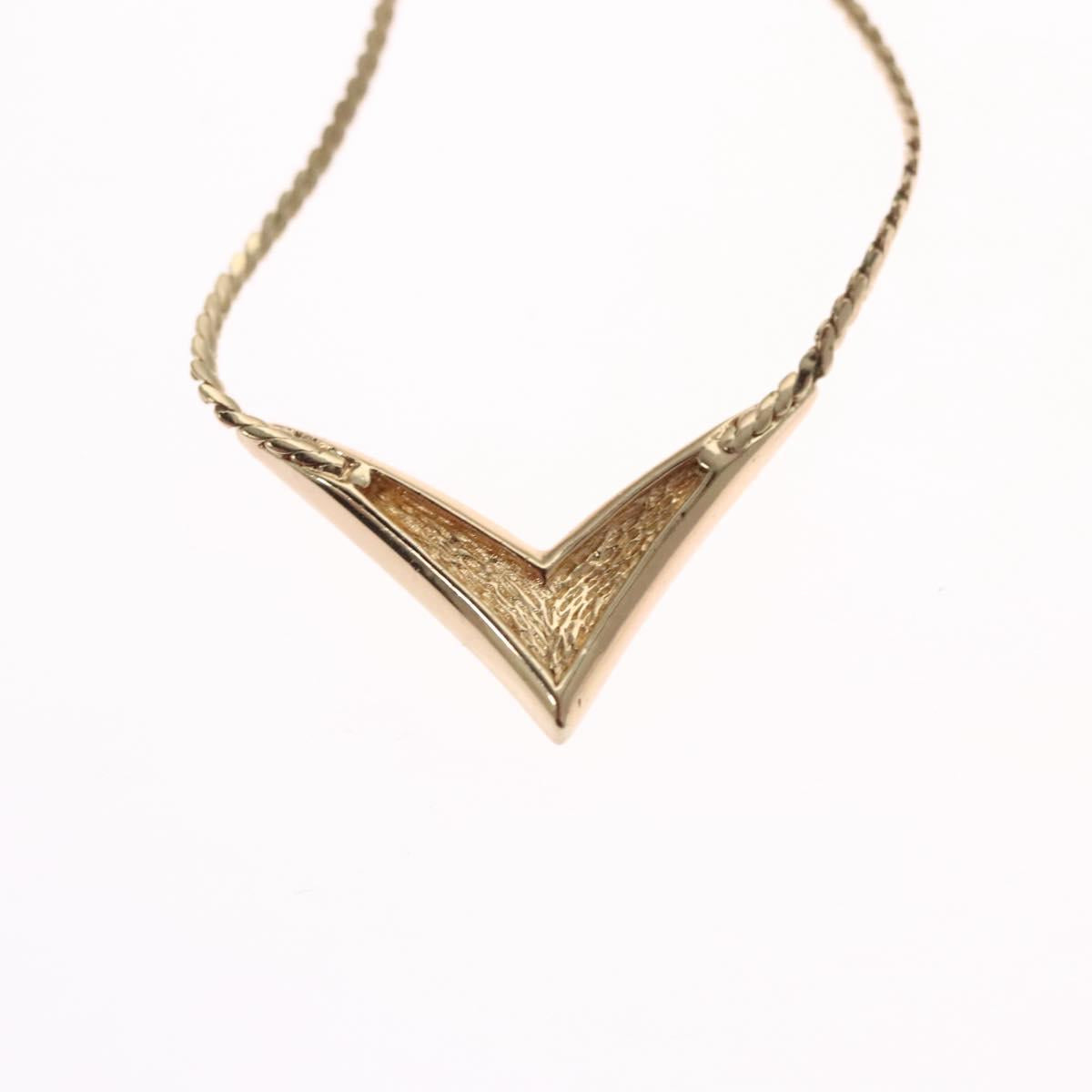 Christian Dior Necklace metal Gold Auth 114142