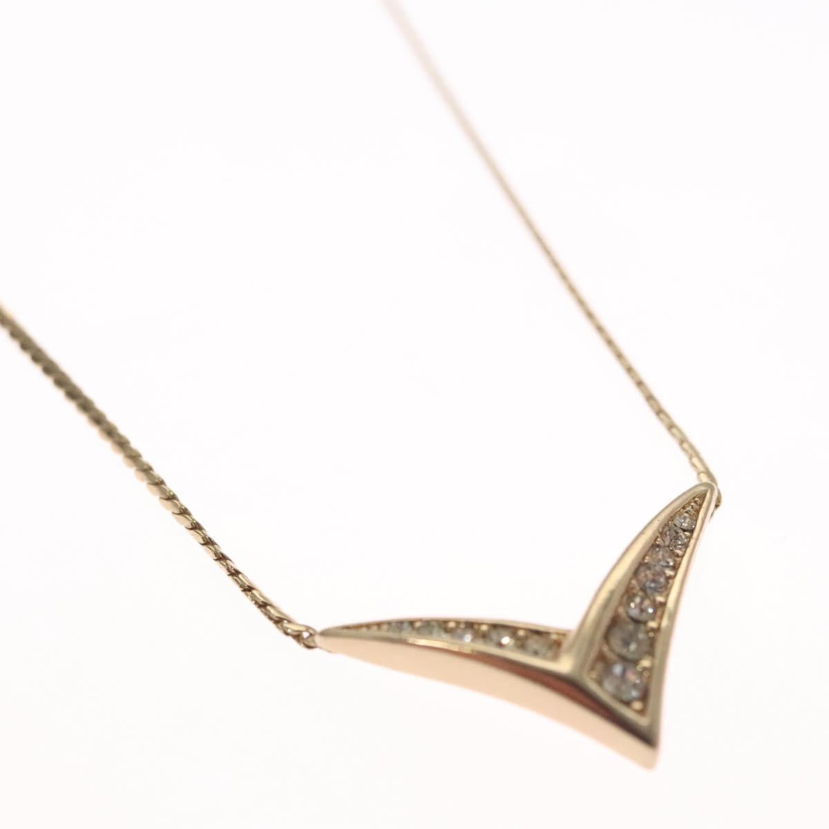 Christian Dior Necklace metal Gold Auth 114142
