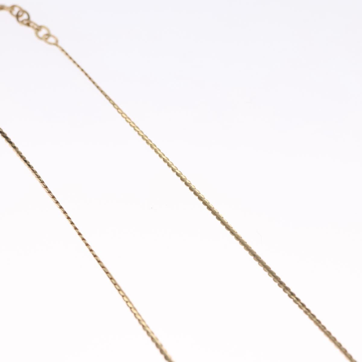 Christian Dior Necklace metal Gold Auth 114142