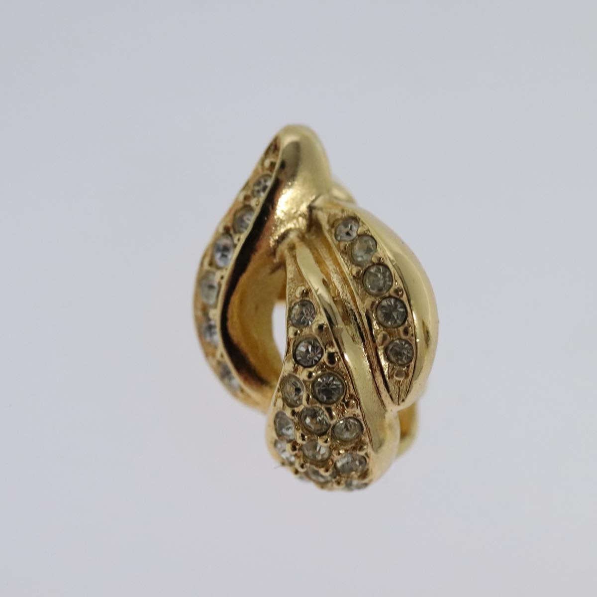 Christian Dior Earring metal Gold Auth 114144