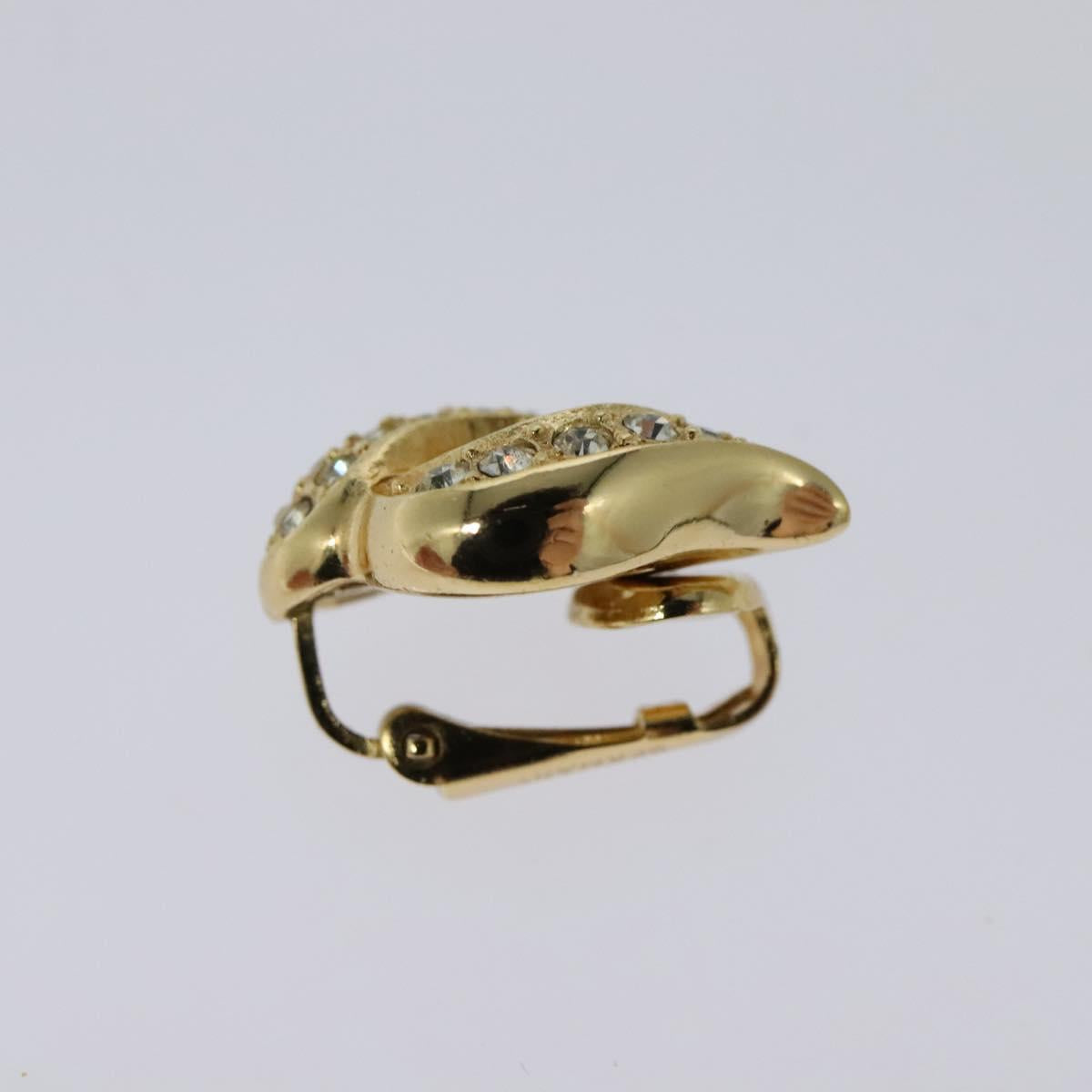 Christian Dior Earring metal Gold Auth 114144