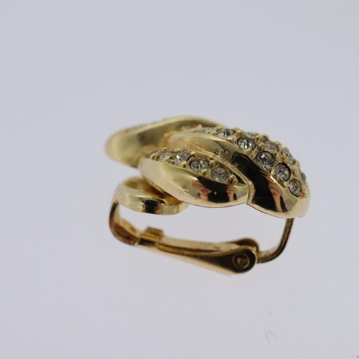 Christian Dior Earring metal Gold Auth 114144