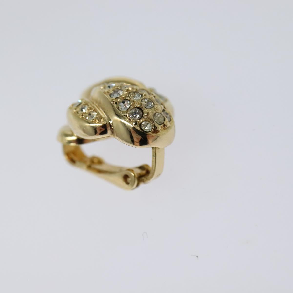 Christian Dior Earring metal Gold Auth 114144