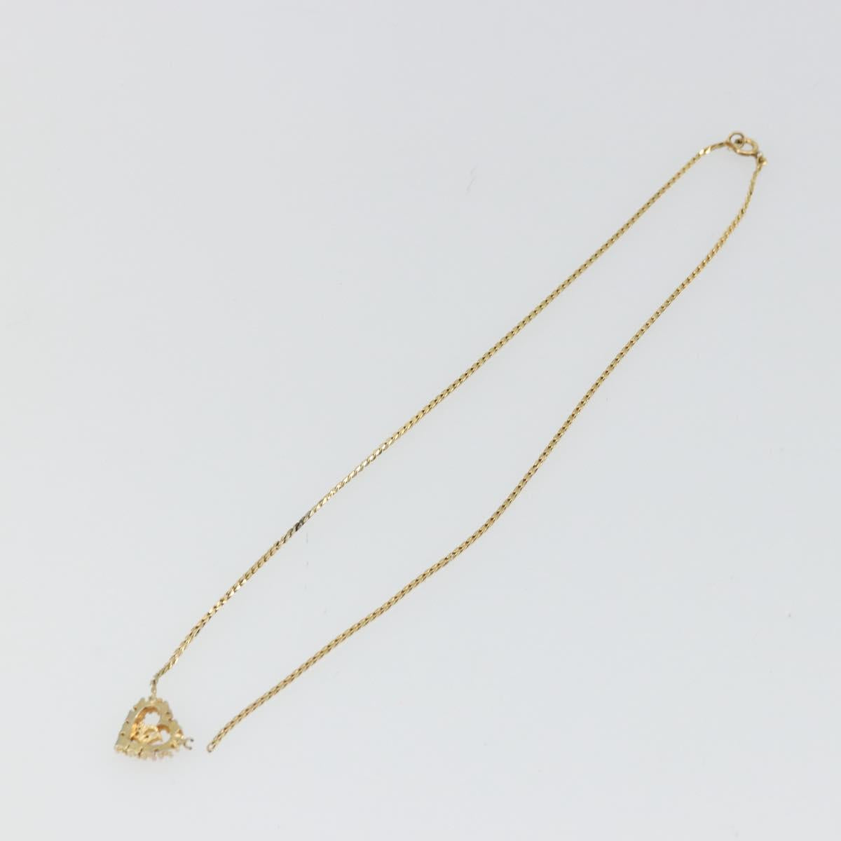 Christian Dior Necklace metal Gold Auth 114153
