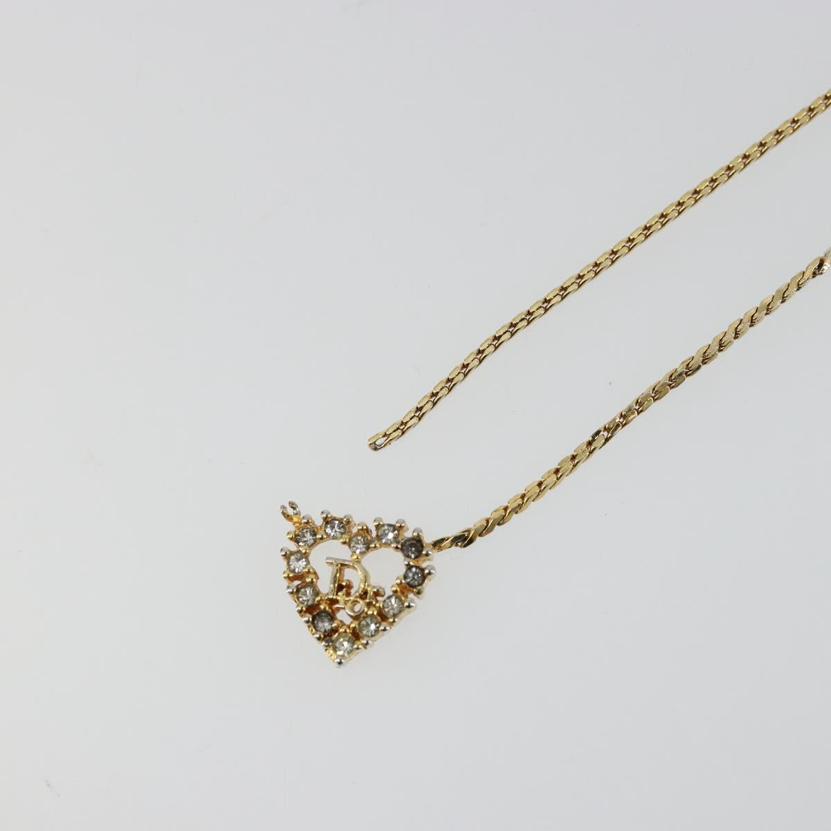 Christian Dior Necklace metal Gold Auth 114153