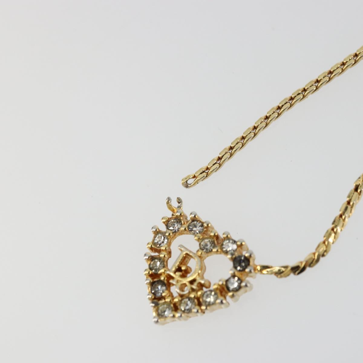 Christian Dior Necklace metal Gold Auth 114153