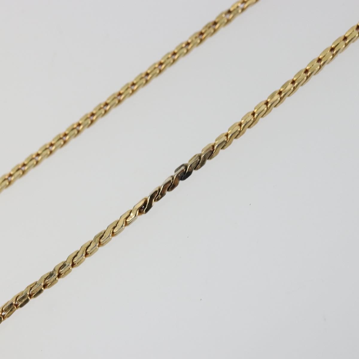 Christian Dior Necklace metal Gold Auth 114153