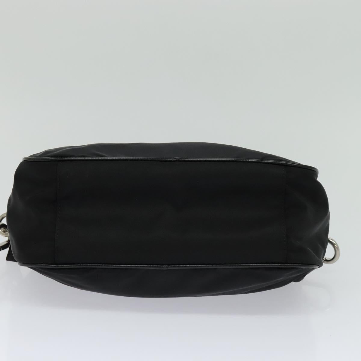 PRADA Shoulder Bag Nylon Black Auth 114205