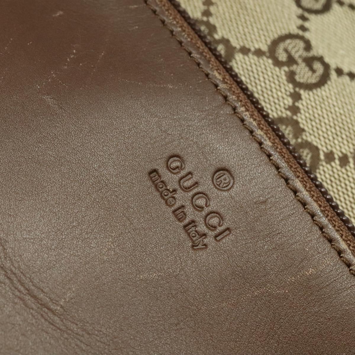 GUCCI GG Canvas Tote Bag Beige 019 0402 Auth 114245