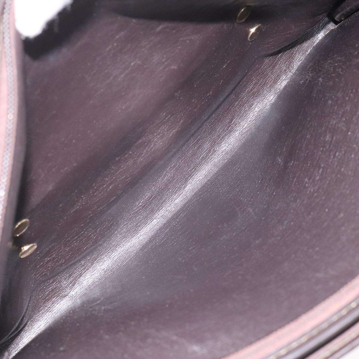 Christian Dior Trotter Canvas Shoulder Bag Brown Auth 114260