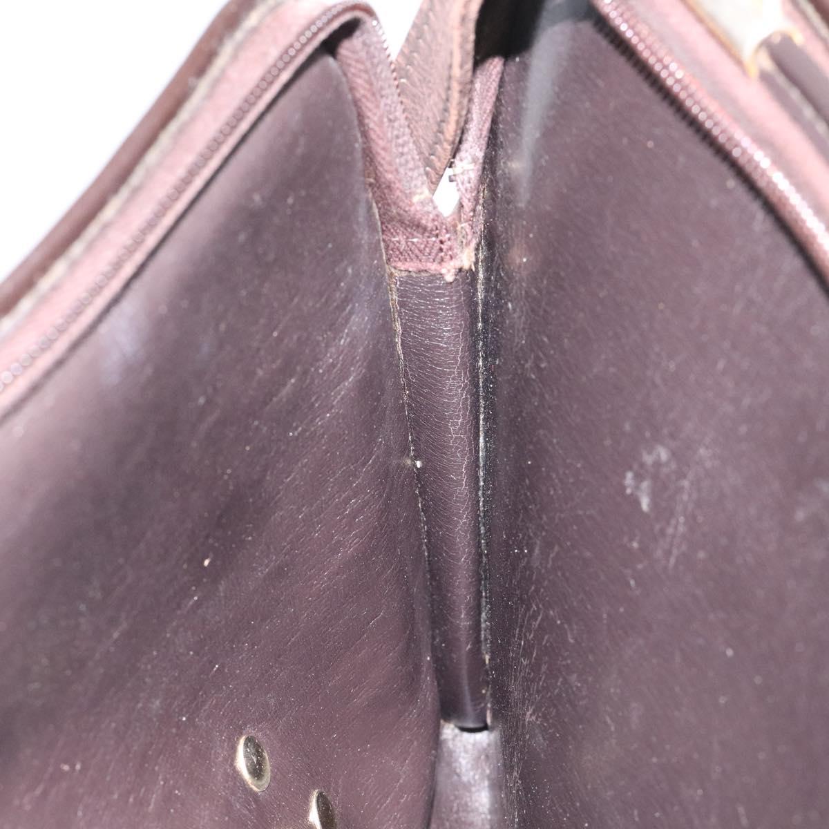 Christian Dior Trotter Canvas Shoulder Bag Brown Auth 114260