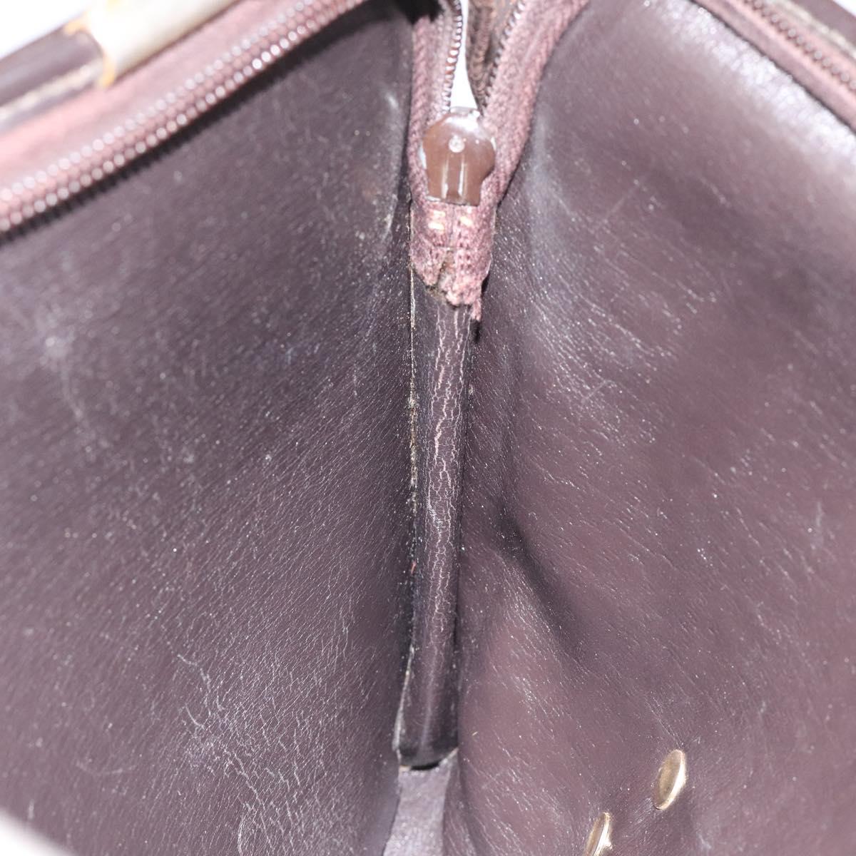 Christian Dior Trotter Canvas Shoulder Bag Brown Auth 114260