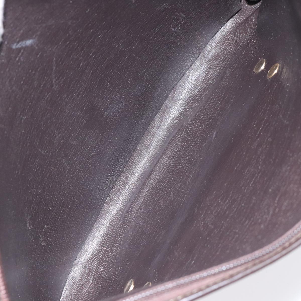 Christian Dior Trotter Canvas Shoulder Bag Brown Auth 114260