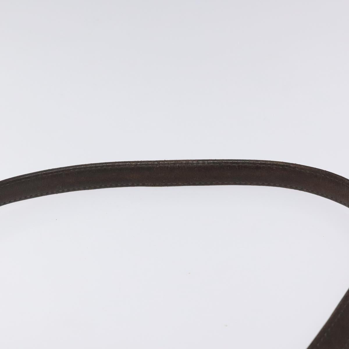 Christian Dior Trotter Canvas Shoulder Bag Brown Auth 114260