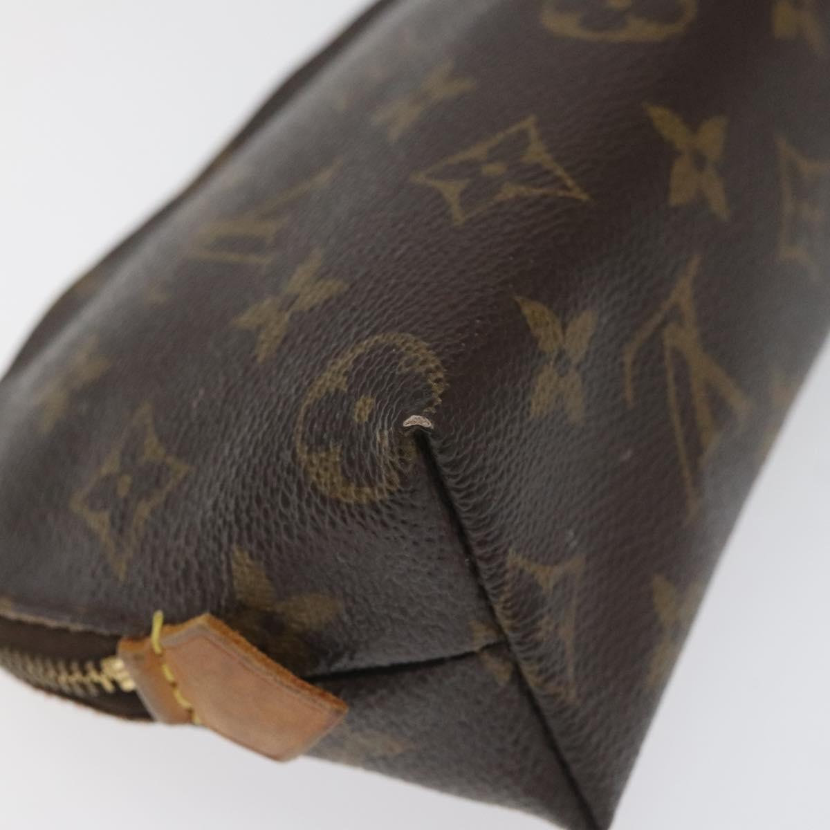 LOUIS VUITTON Monogram Pochette Cosmetic PM Cosmetic Pouch M47515 LV Auth 114288