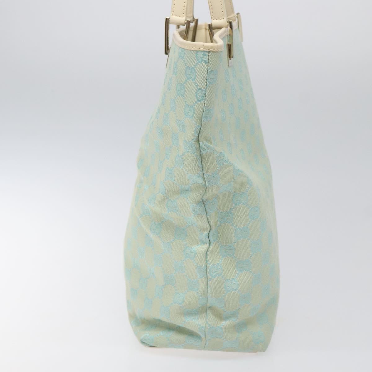 GUCCI GG Canvas Tote Bag Peppermint Gold 001 1098 Auth 114291