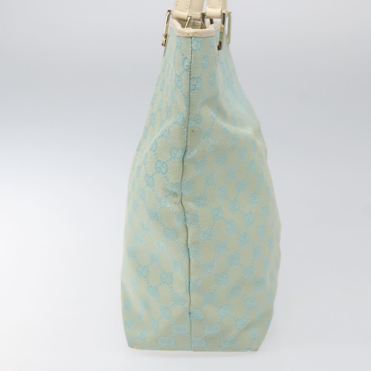 GUCCI GG Canvas Tote Bag Peppermint Gold 001 1098 Auth 114291