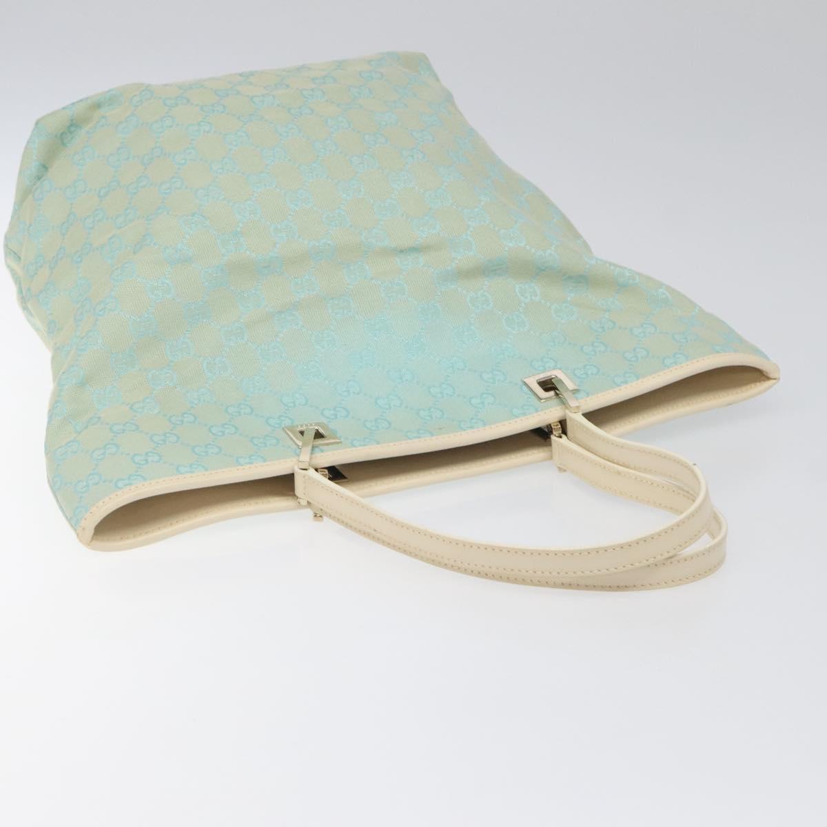 GUCCI GG Canvas Tote Bag Peppermint Gold 001 1098 Auth 114291