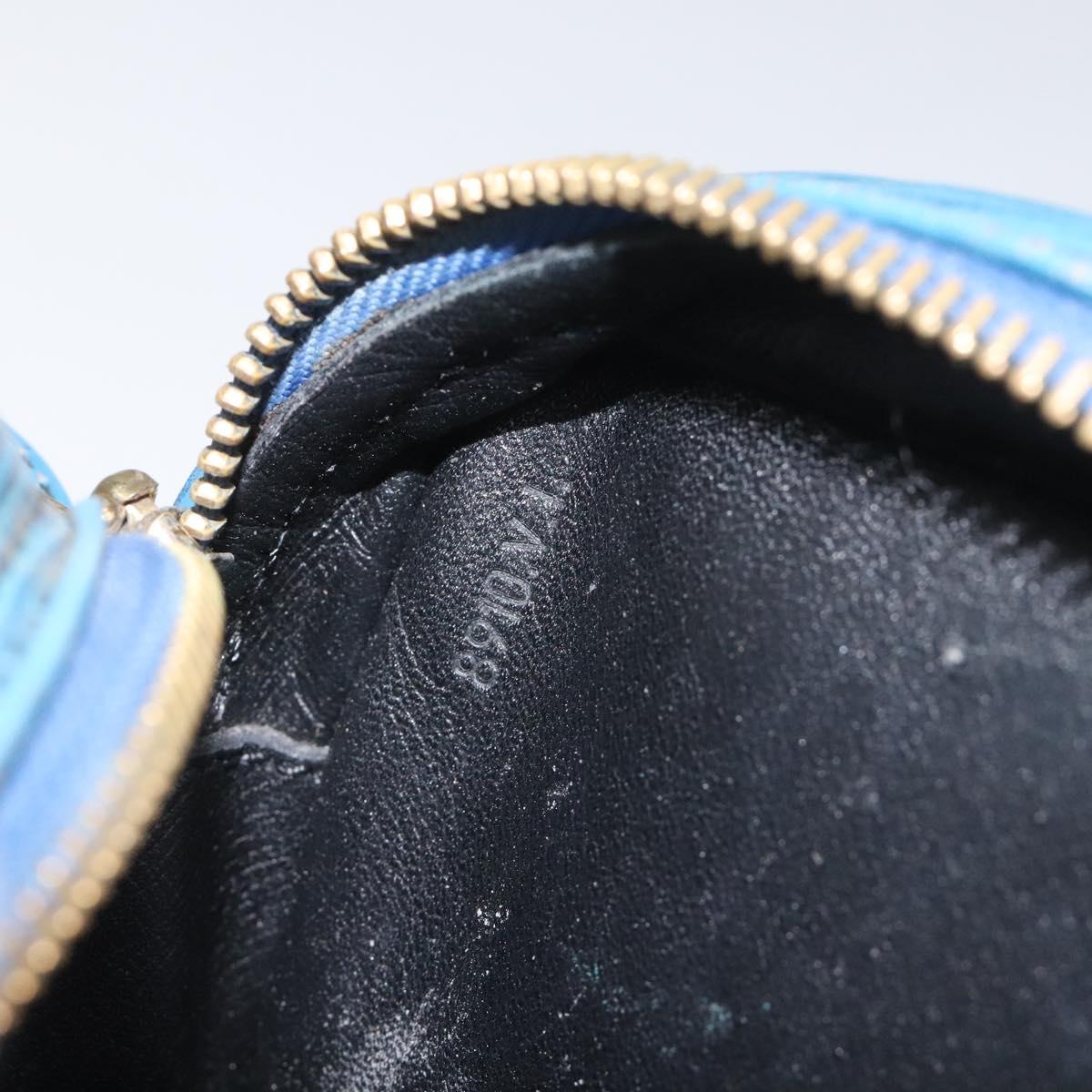 LOUIS VUITTON Epi June Feuille Shoulder Bag Blue M52155 LV Auth 114323