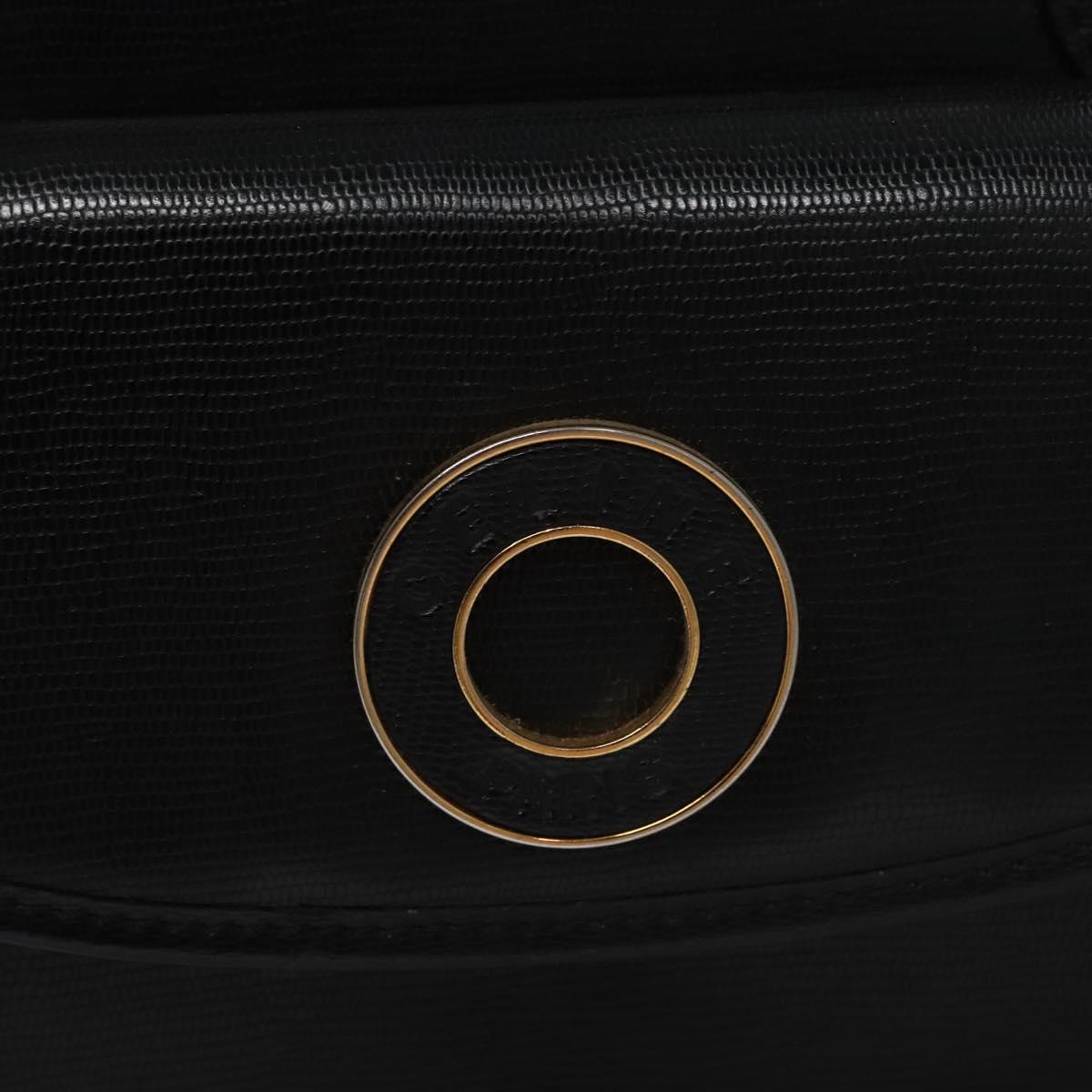 CELINE Hand Bag Leather 2way Black Auth 114324V