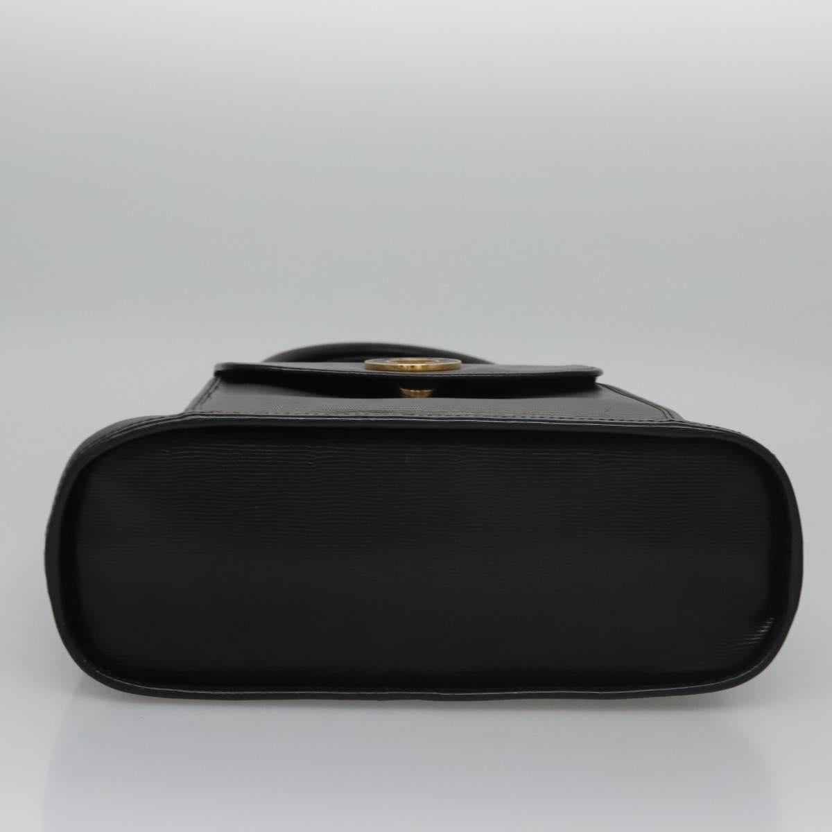 CELINE Hand Bag Leather 2way Black Auth 114324V