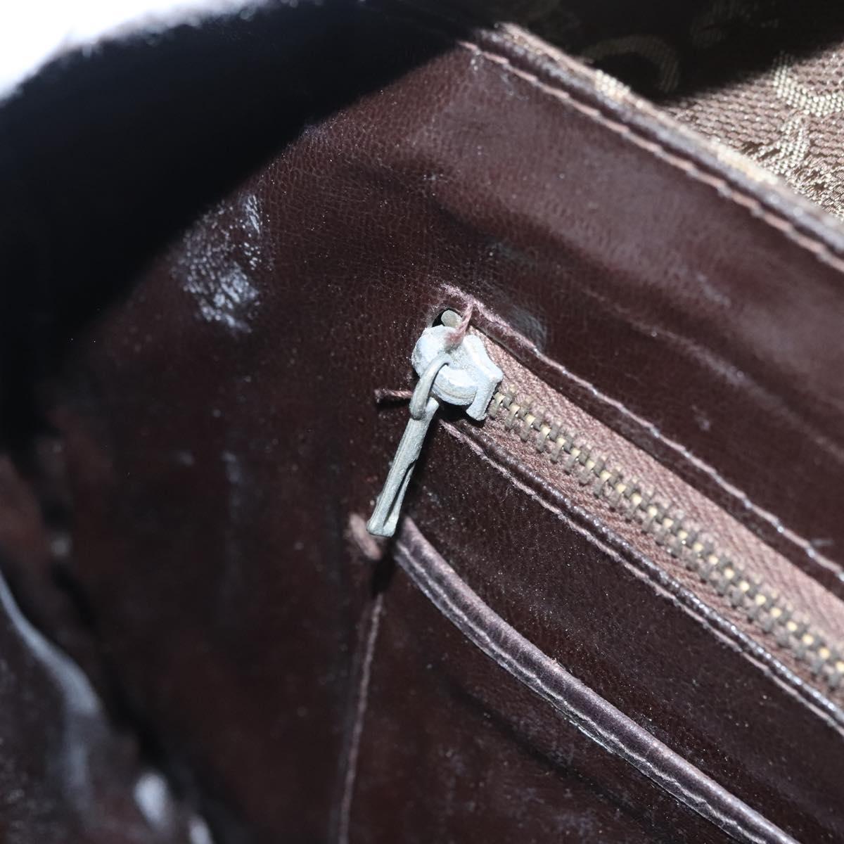 CELINE C Sulky Hand Bag Canvas Brown Auth 114369