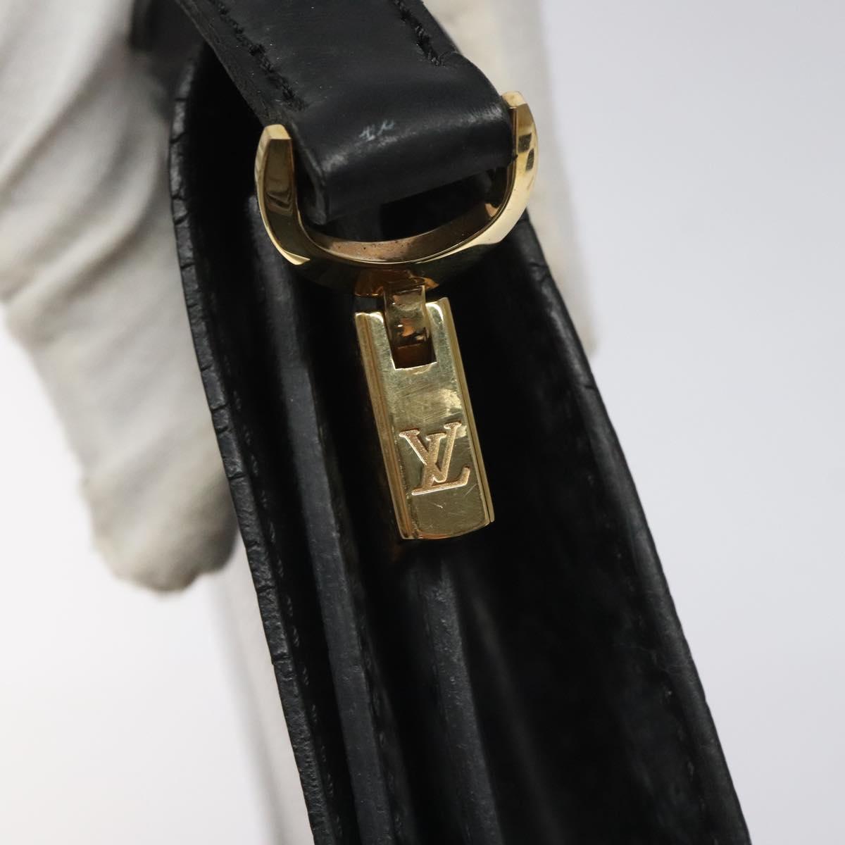 LOUIS VUITTON Epi Free Run Shoulder Bag Black M52402 LV Auth 114385
