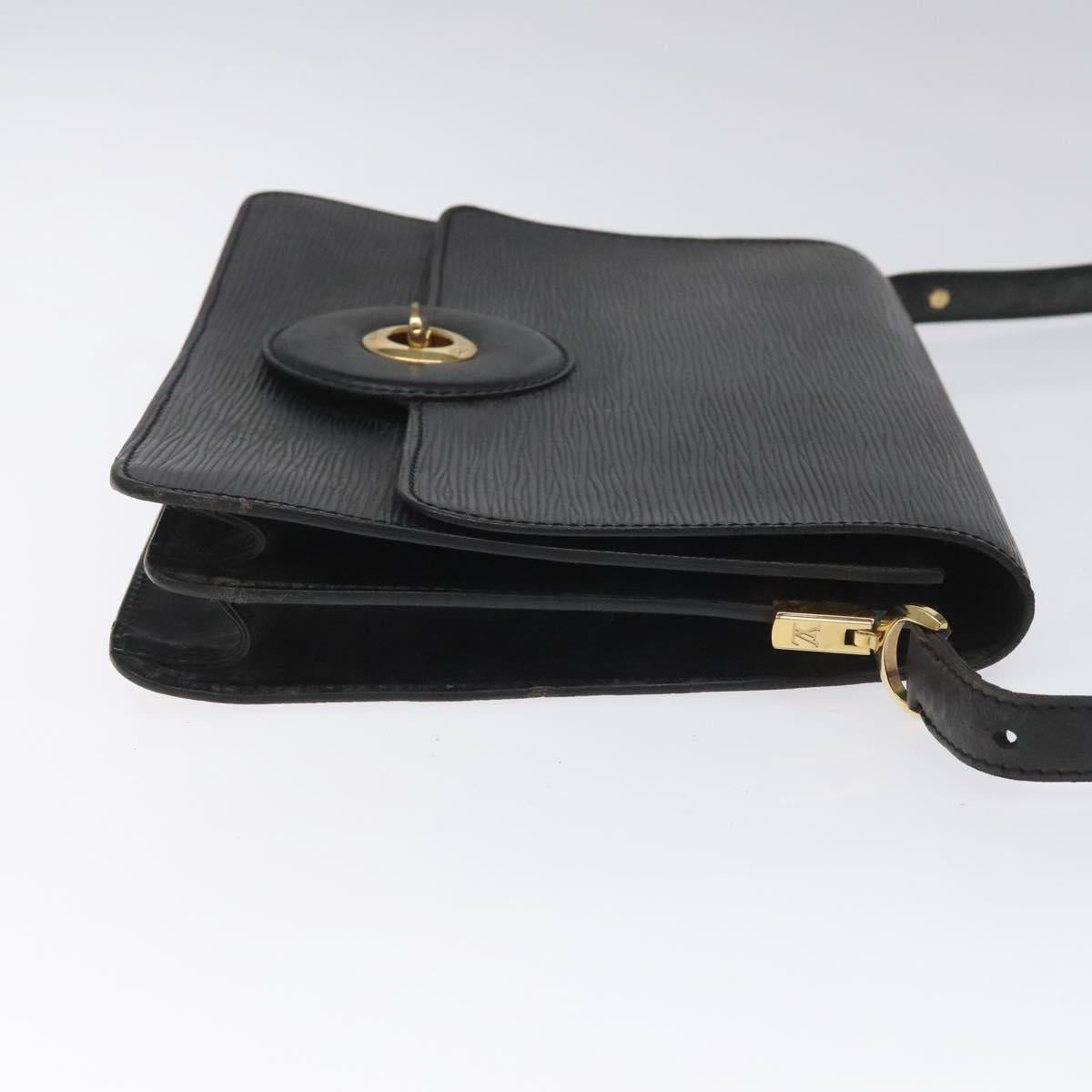 LOUIS VUITTON Epi Free Run Shoulder Bag Black M52402 LV Auth 114385