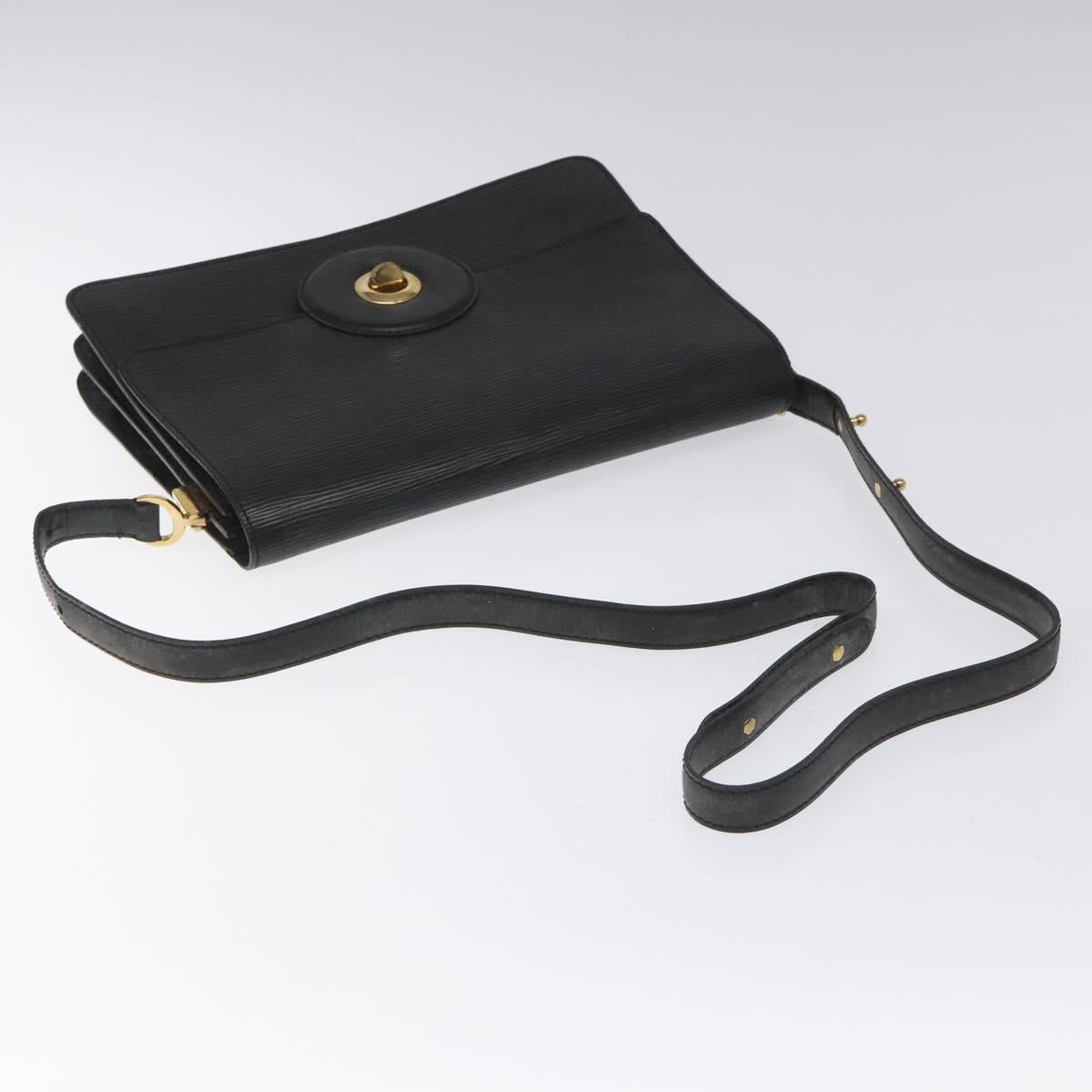LOUIS VUITTON Epi Free Run Shoulder Bag Black M52402 LV Auth 114385