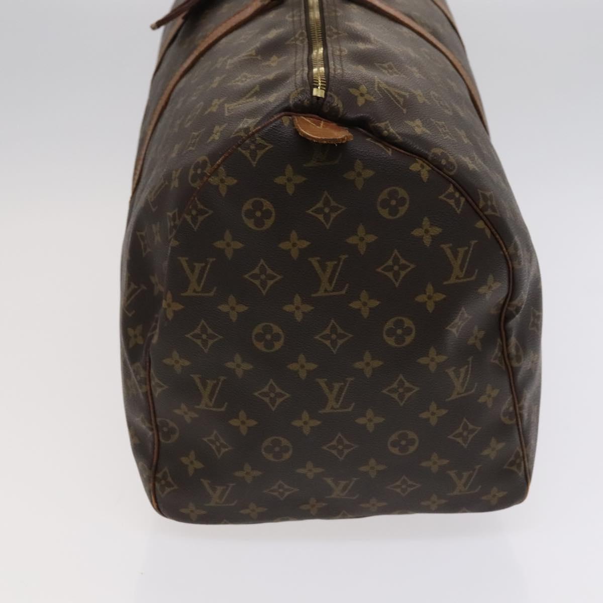 LOUIS VUITTON Monogram Keepall 55 Boston Bag M41424 LV Auth 114444