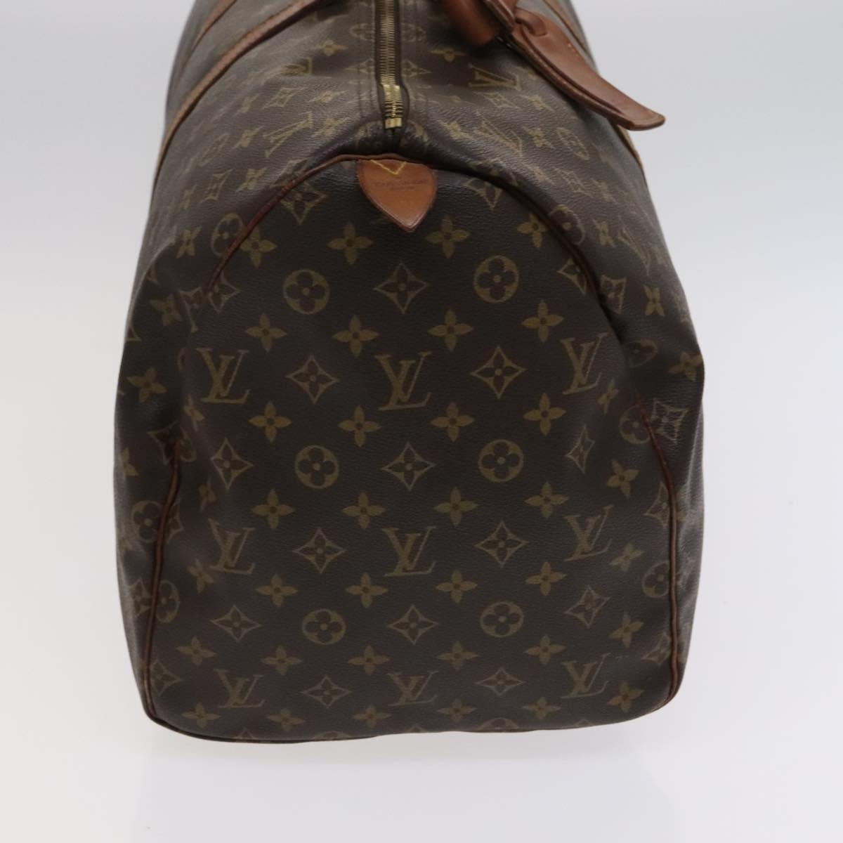 LOUIS VUITTON Monogram Keepall 55 Boston Bag M41424 LV Auth 114444