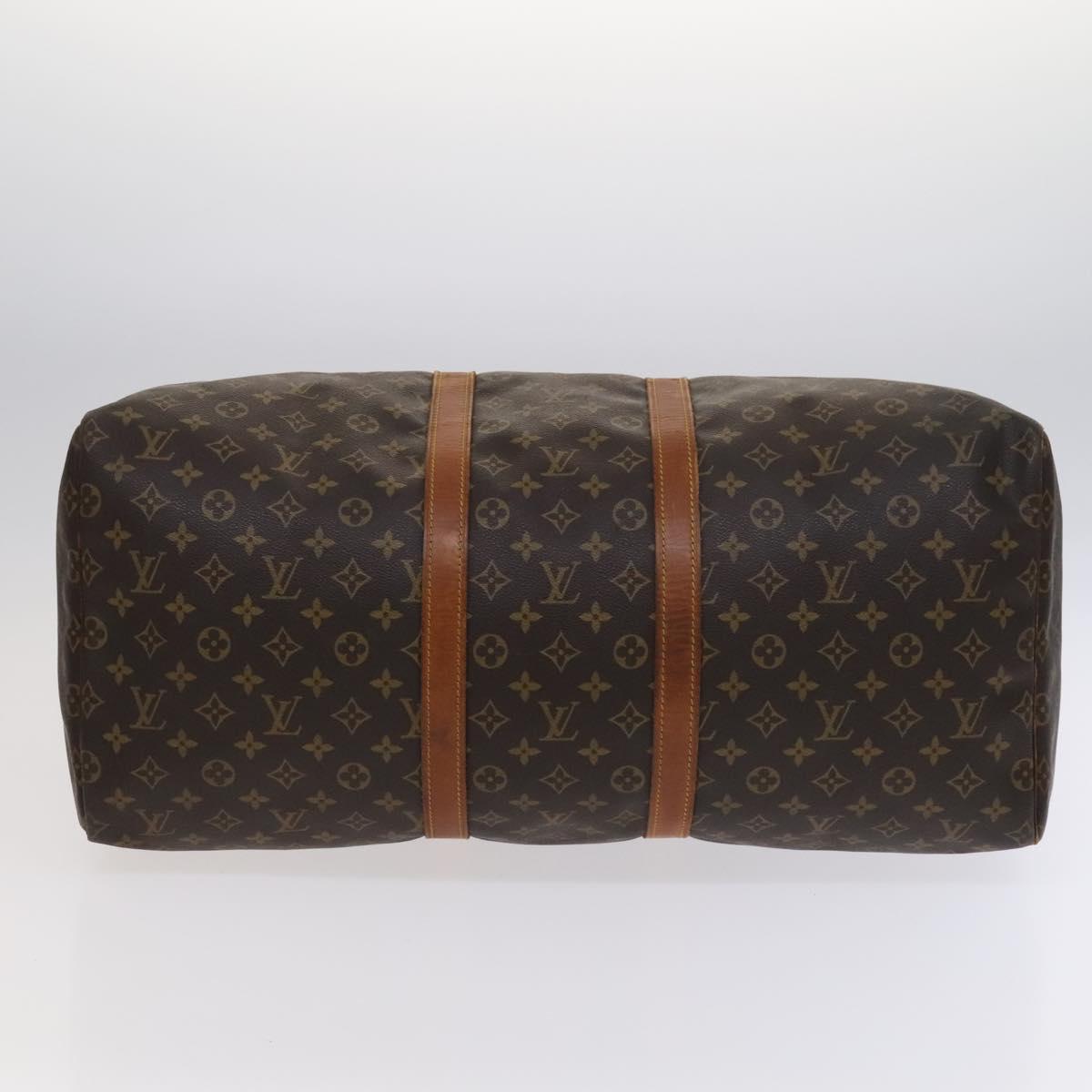 LOUIS VUITTON Monogram Keepall 55 Boston Bag M41424 LV Auth 114444