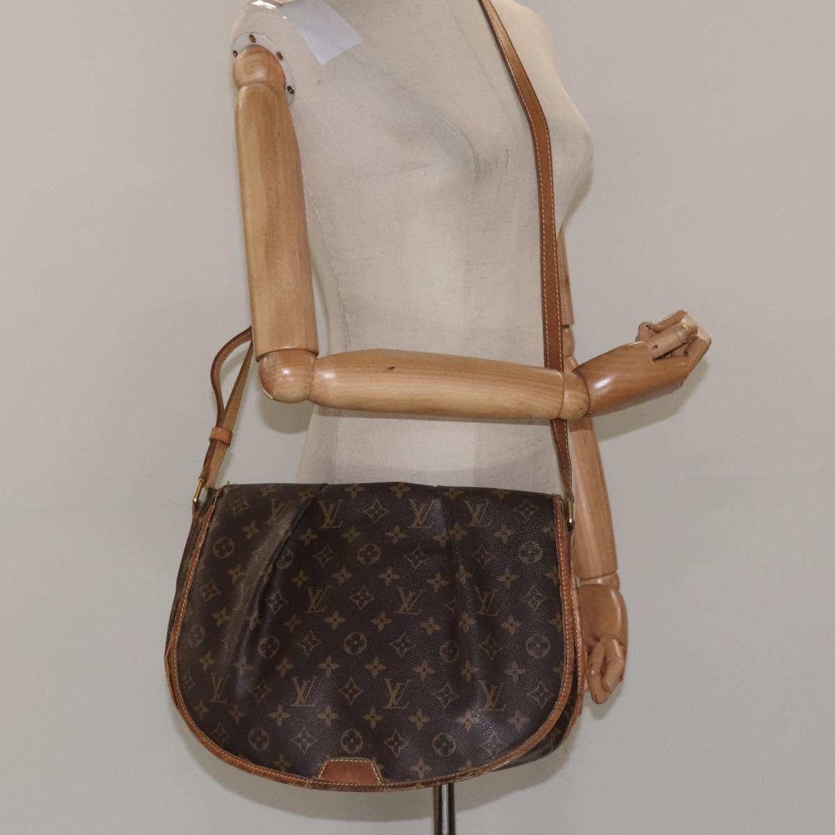 LOUIS VUITTON Monogram Menilmontant MM Shoulder Bag M40473 LV Auth 114445