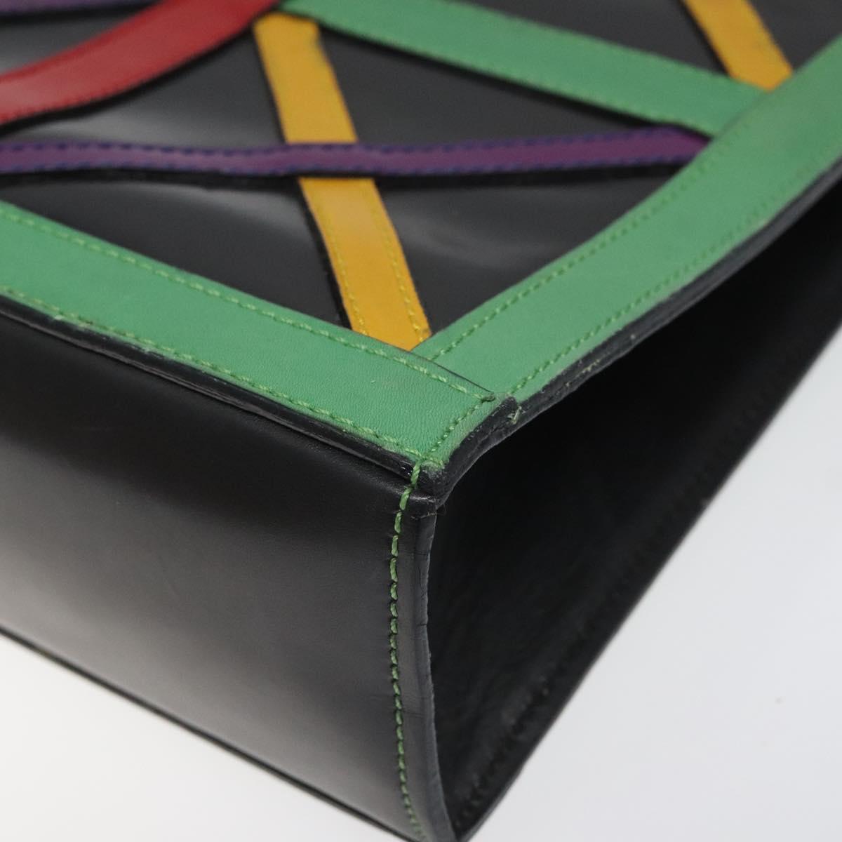 CELINE Shoulder Bag Leather Multicolor Auth 114456