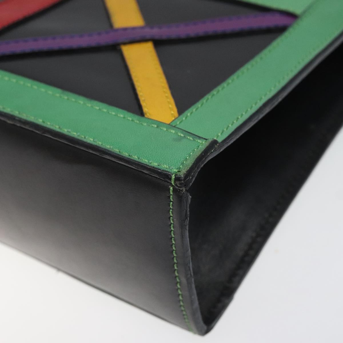 CELINE Shoulder Bag Leather Multicolor Auth 114456