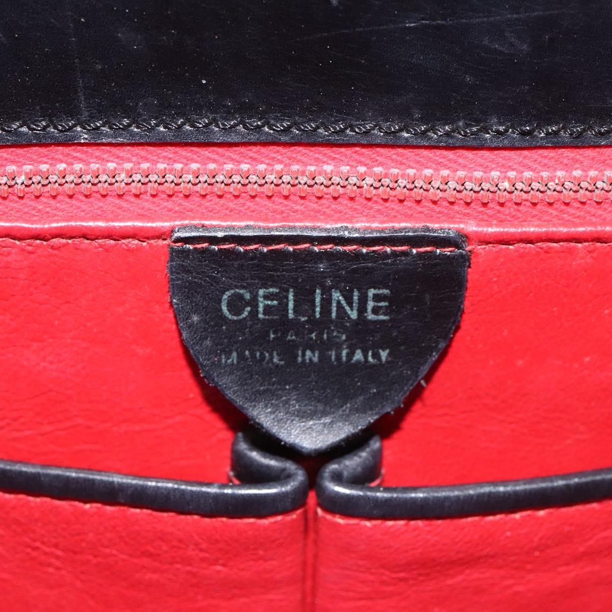 CELINE Shoulder Bag Leather Multicolor Auth 114456