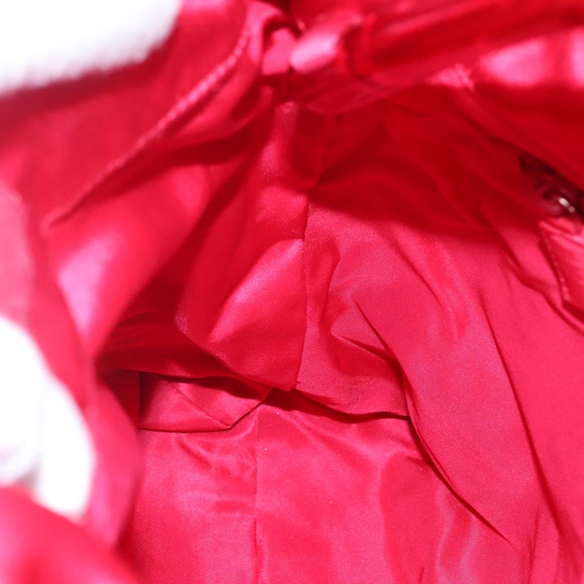 PRADA Shoulder Bag Satin Pink Auth 114460