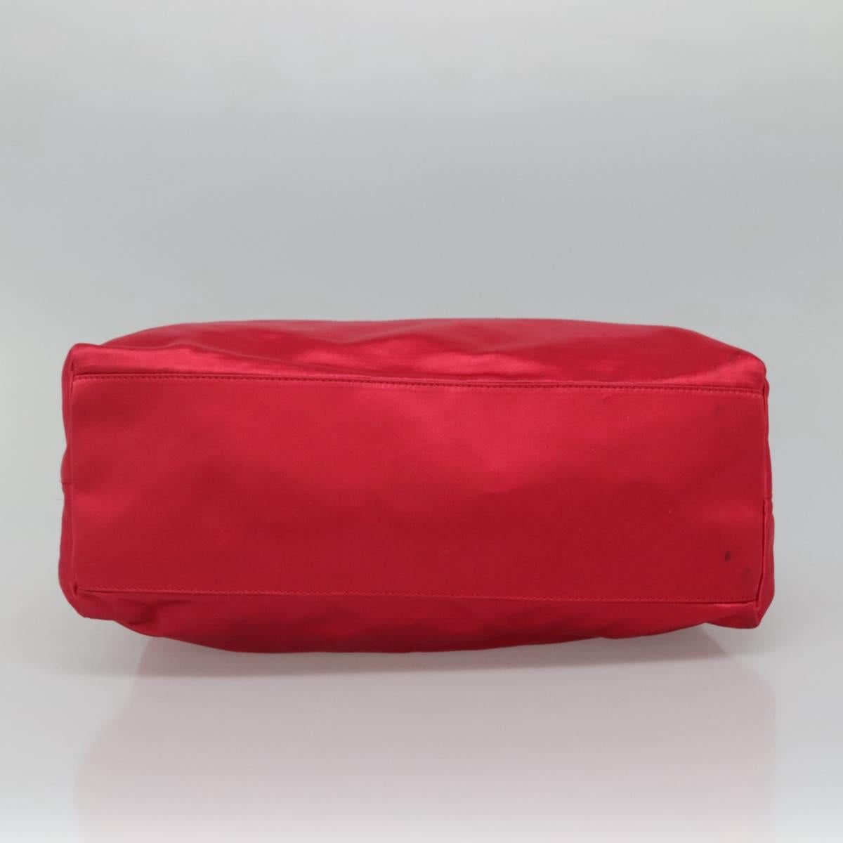 PRADA Shoulder Bag Satin Pink Auth 114460