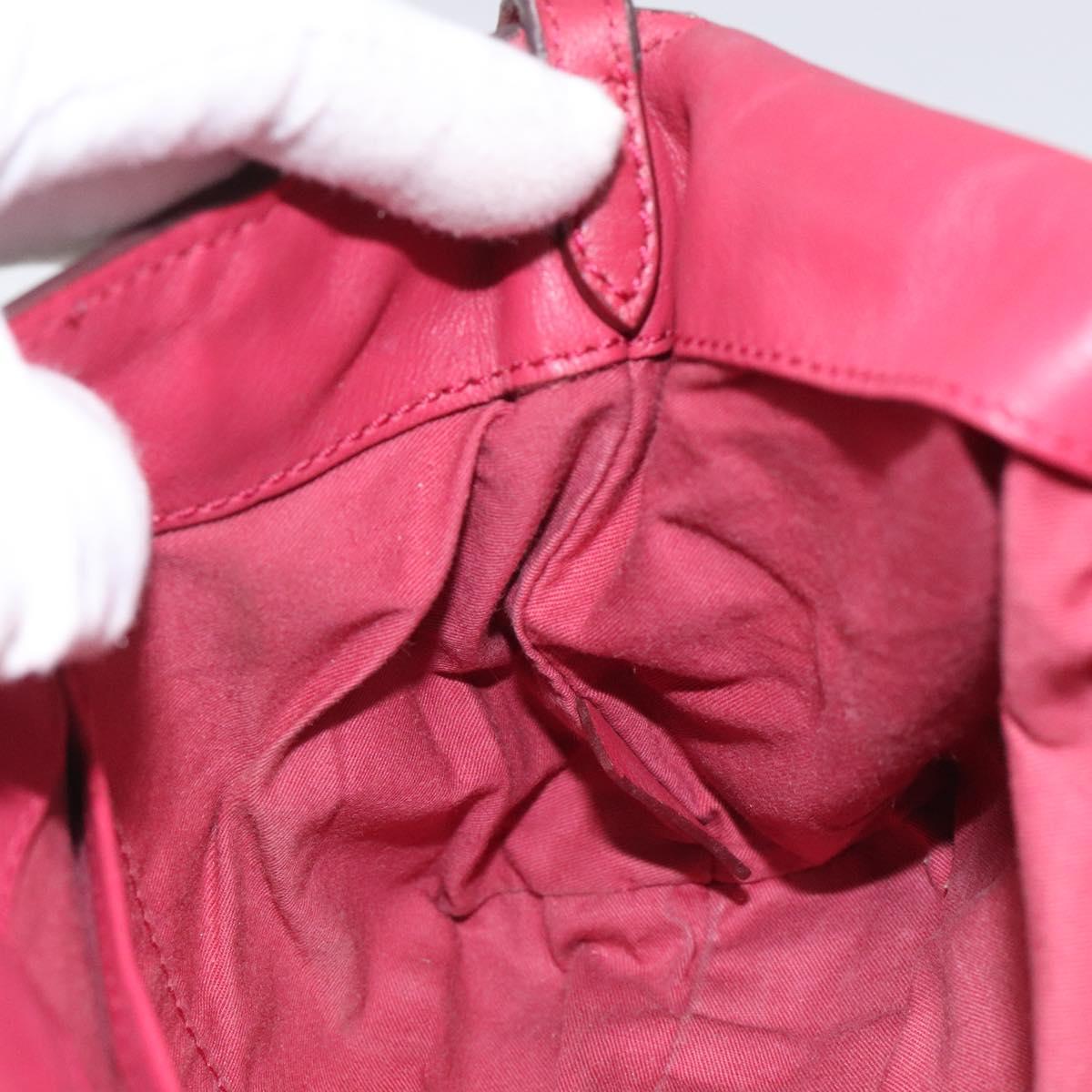 BURBERRY Nova Check Shoulder Bag PVC Pink Beige Auth 114520