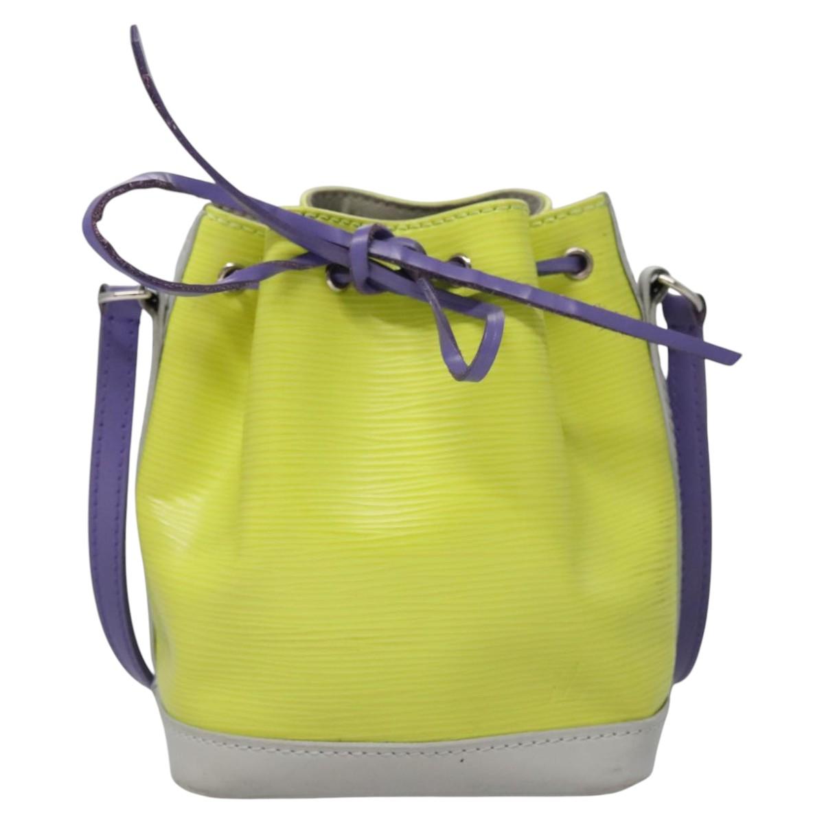 LOUIS VUITTON Epi Nanonoe Shoulder Bag Yellow M42501 LV Auth 114521V